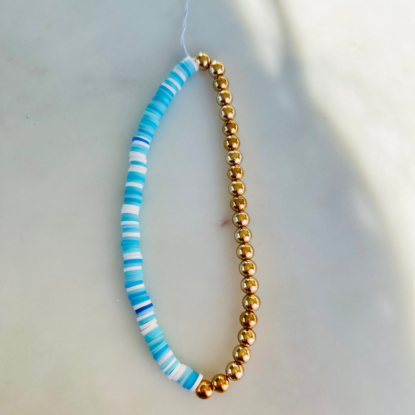 Blue and Gold Phone Charm