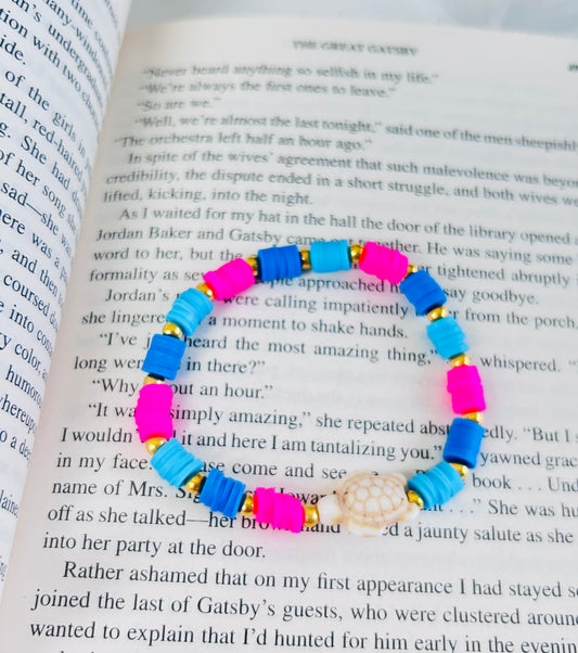 Multicolored Clay Bead Bracelet