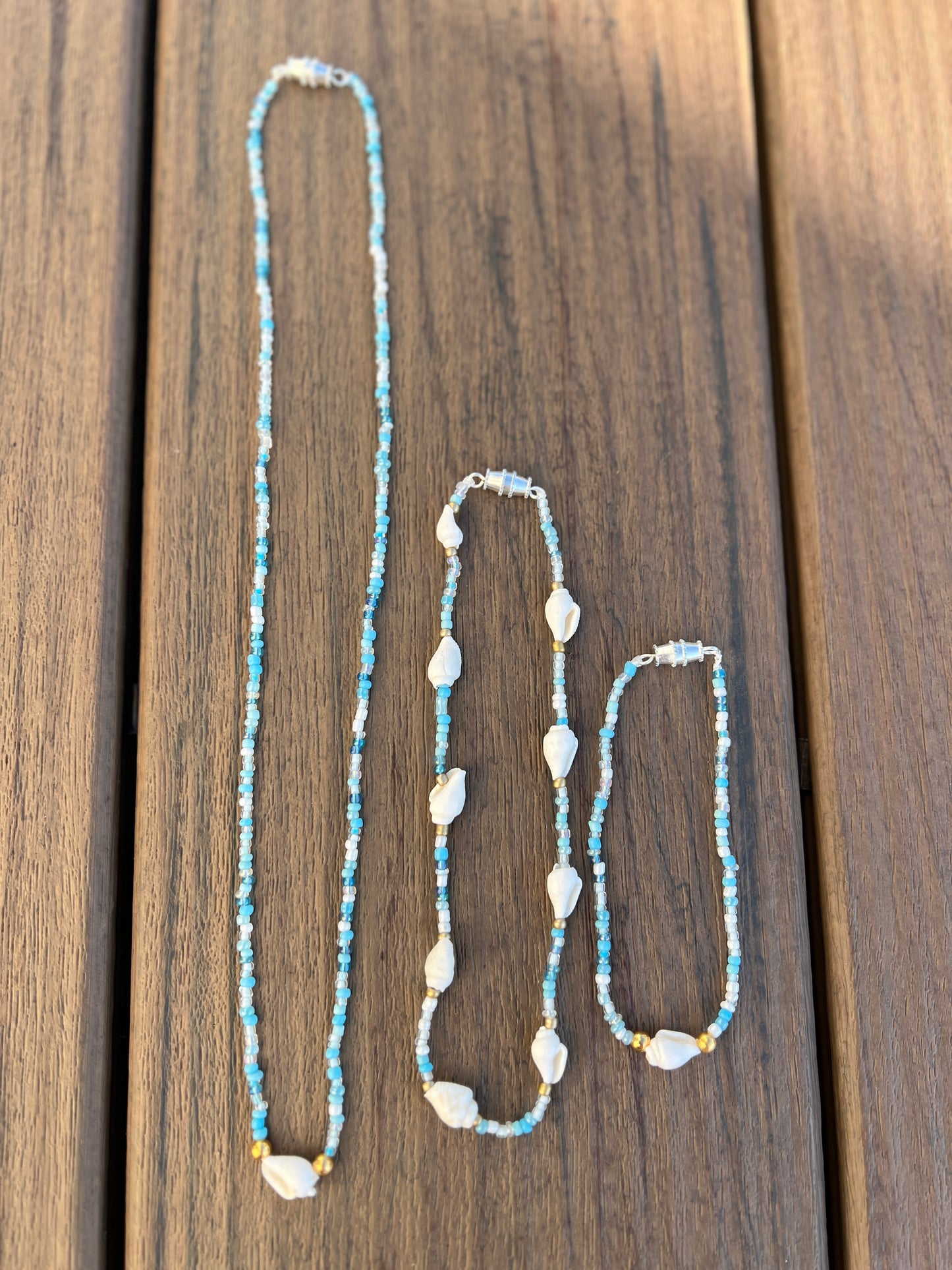 June - Necklace, Bracelet, and Anklet SET