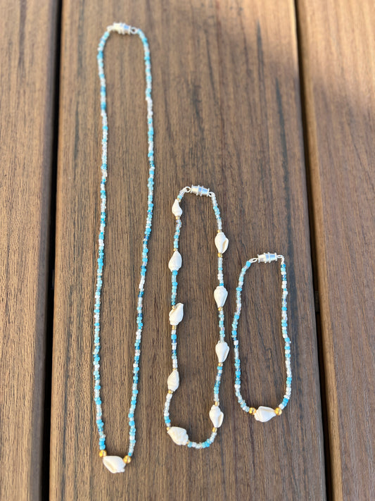 June - Necklace, Bracelet, and Anklet SET