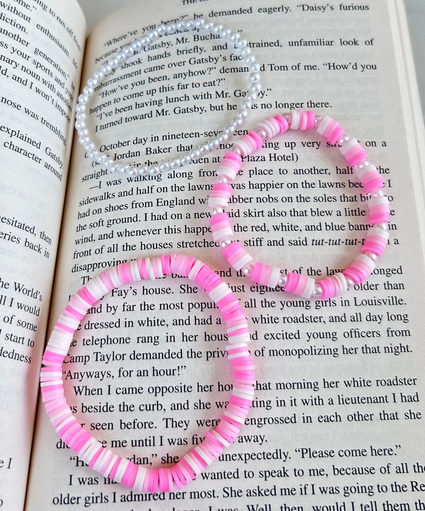 Pink Clay Bead Set