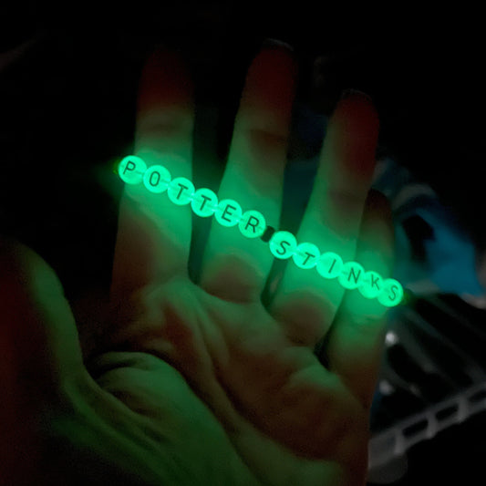 HP Potter Stinks GLOW IN THE DARK Bracelet