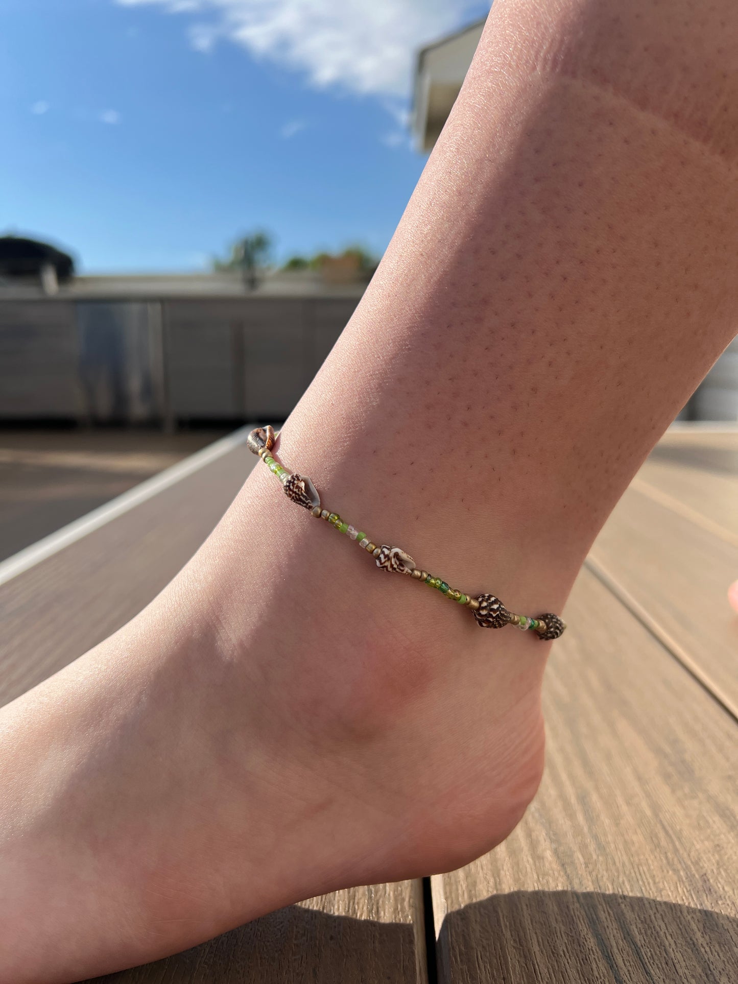 Custom Seed Bead Anklet