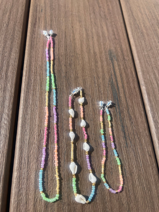 "Ophelia" Necklace, Bracelet, and Anklet SET