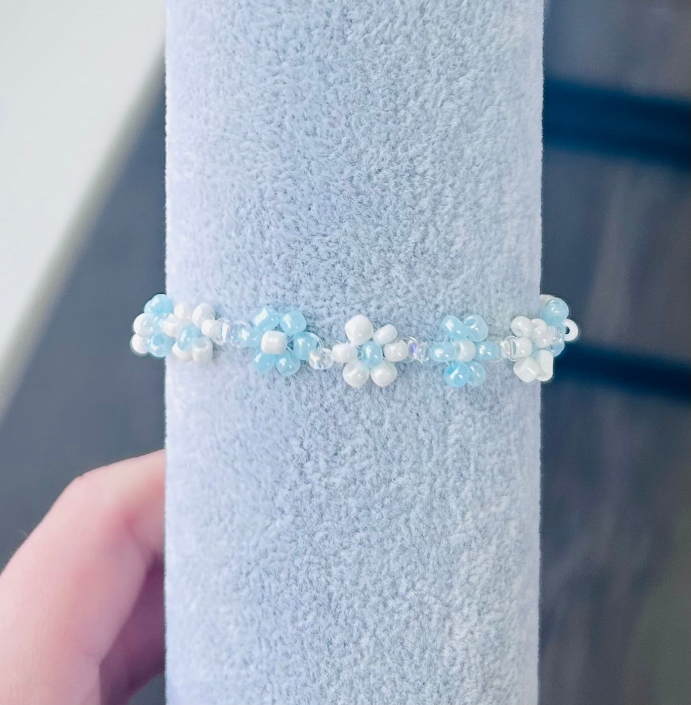 Beaded Flower Bracelet