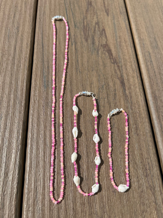 Isla Necklace, Bracelet, and Anklet SET