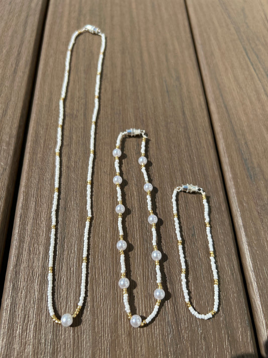 Delilah Necklace, Bracelet, and Anklet SET